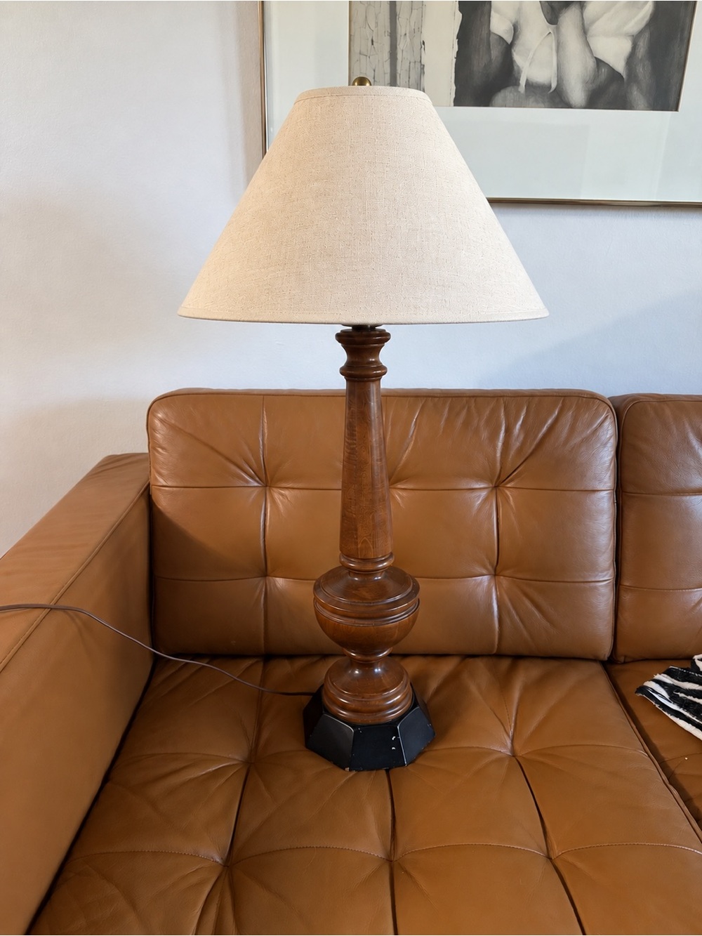 Vintage Tell City Hard Rock Maple Table Lamp